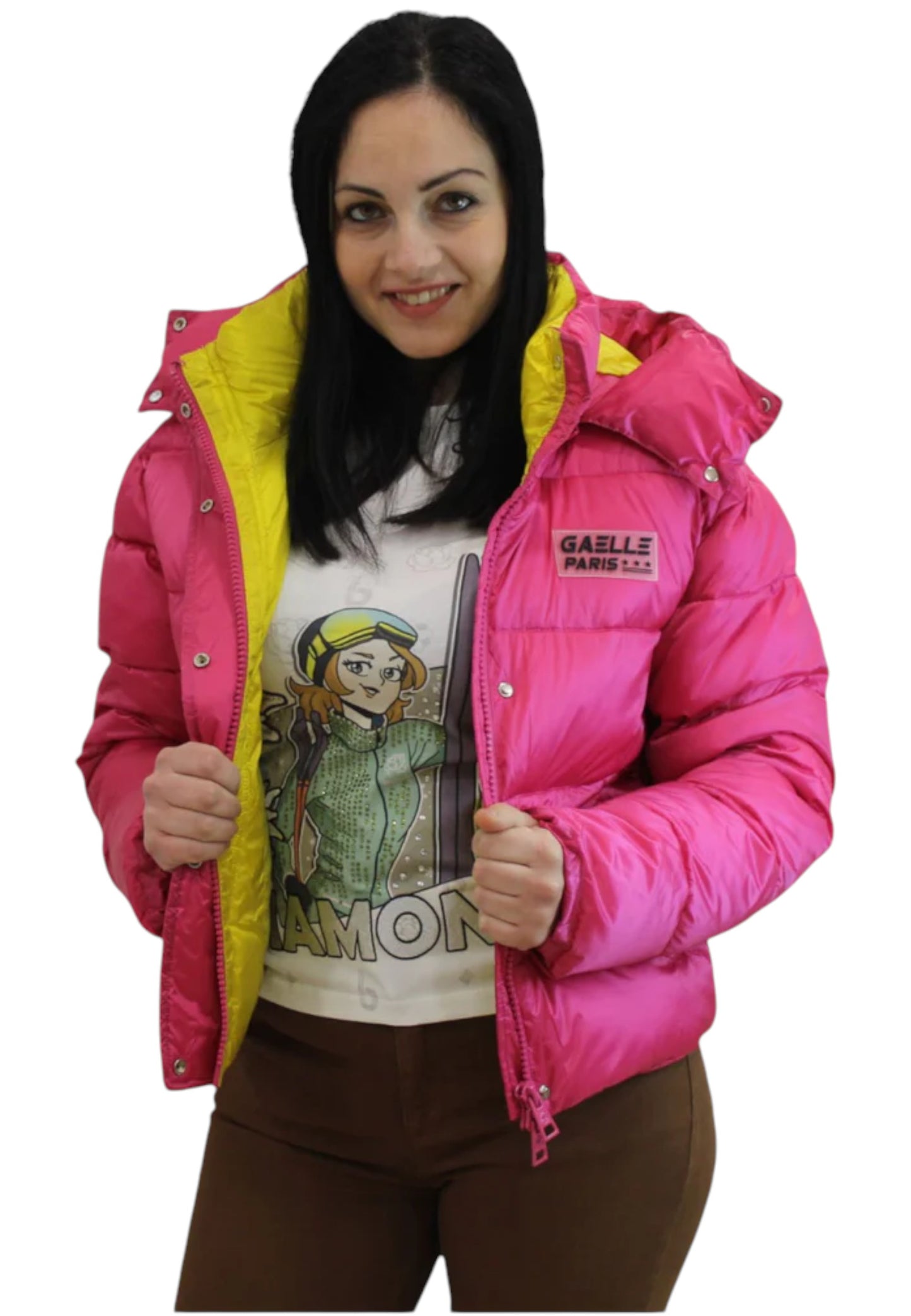 Piumino Con Cappuccio Donna Gaelle   GBDP13000