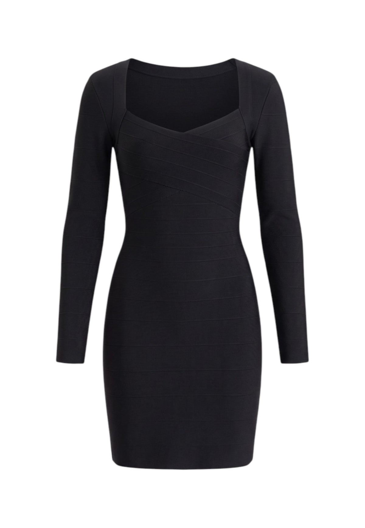 Vestito Corto Donna Guess Manica lunga, Effetto bandage Aviana W6BK84Z1787