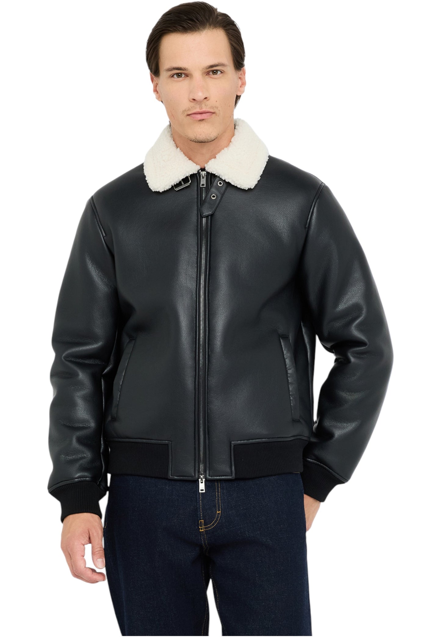 Giacca In Pelle Sintetica Uomo Liu Jo   QF5128E1091