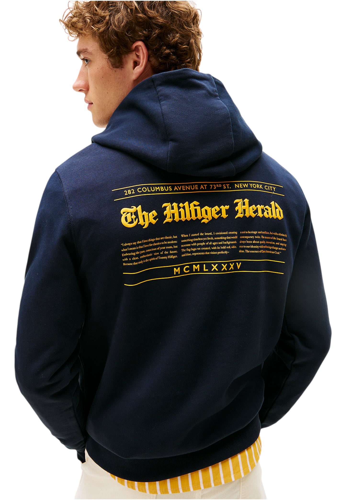 Felpa Con Cappuccio Uomo Tommy Hilfiger  Hilfiger Herald Graphic MW0MW40065