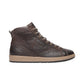 Sneakers Alte Uomo Nero Giardini Tomaia in pelle, chiusura con lacci, gambale imbottito, punta tonda, suola in gomma, Made in Italy  I601340U