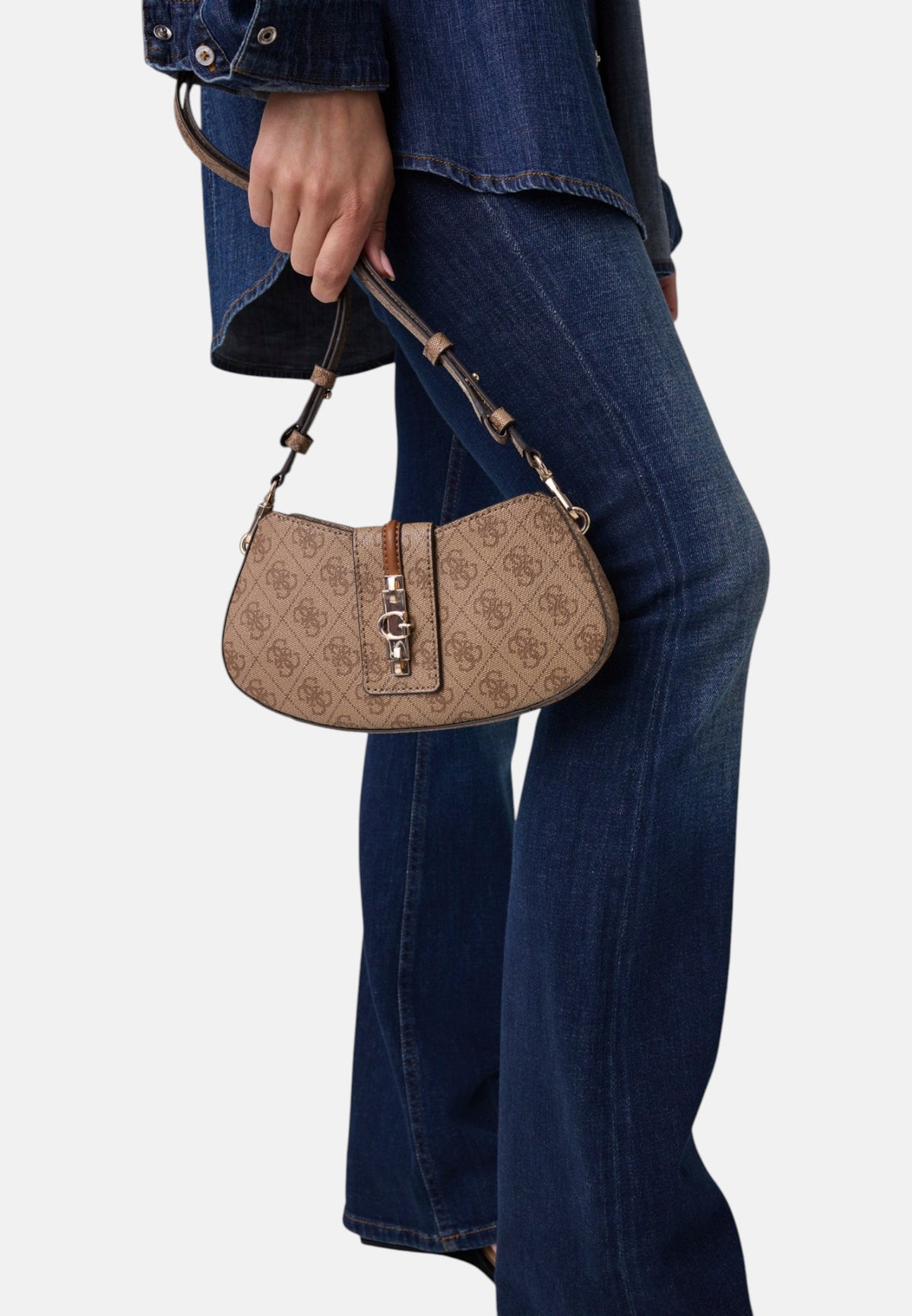 Borsa A Tracolla Donna Guess Mini Convertible Shoulder Bag Yvonne Logo HWSG2378730