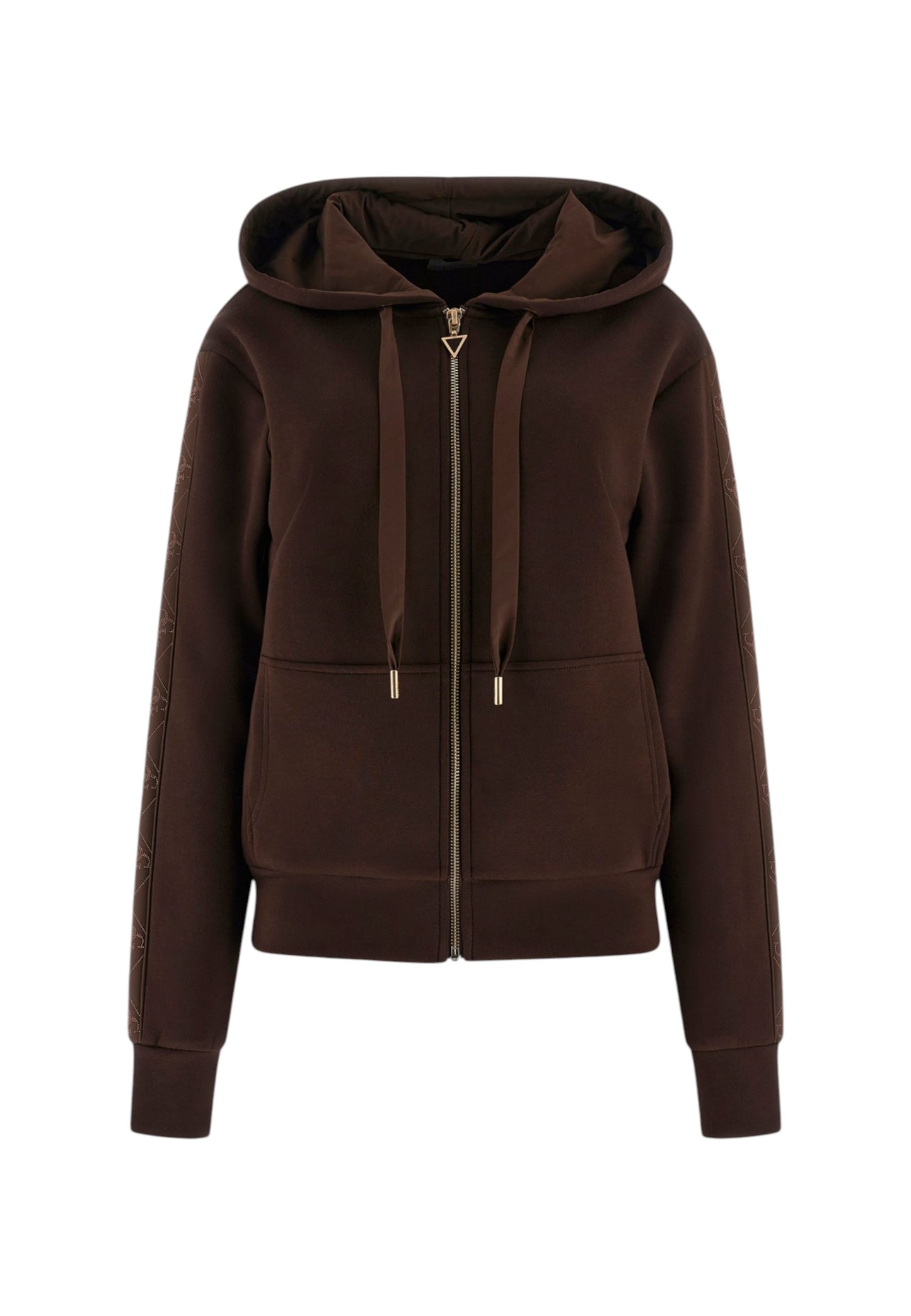 Felpa Con Zip Donna Guess Con Cappuccio New Hooded Scuba W5YQ05KBYE2