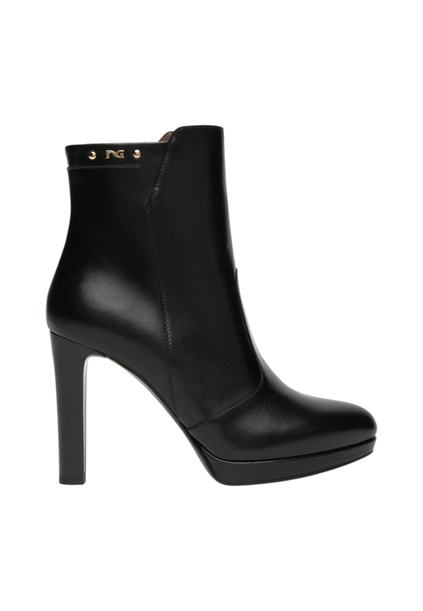 Stivaletti Tronchetti Donna Nero Giardini Tacco a Blocco 10 cm  I514510DE