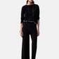 Maglia Scollo A Barca Donna Liu Jo Con Trecce E Strass  TF6189MS63L