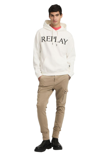 Felpa Con Cappuccio Uomo Replay Con Lettering  M3104 .000.23832