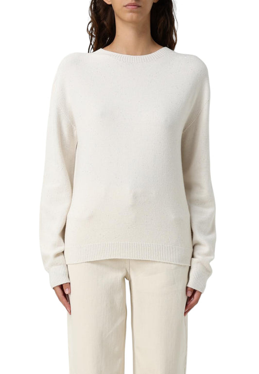 Maglione A Girocollo Donna Liu Jo Con Micro Paillettes  MF5483MA27R