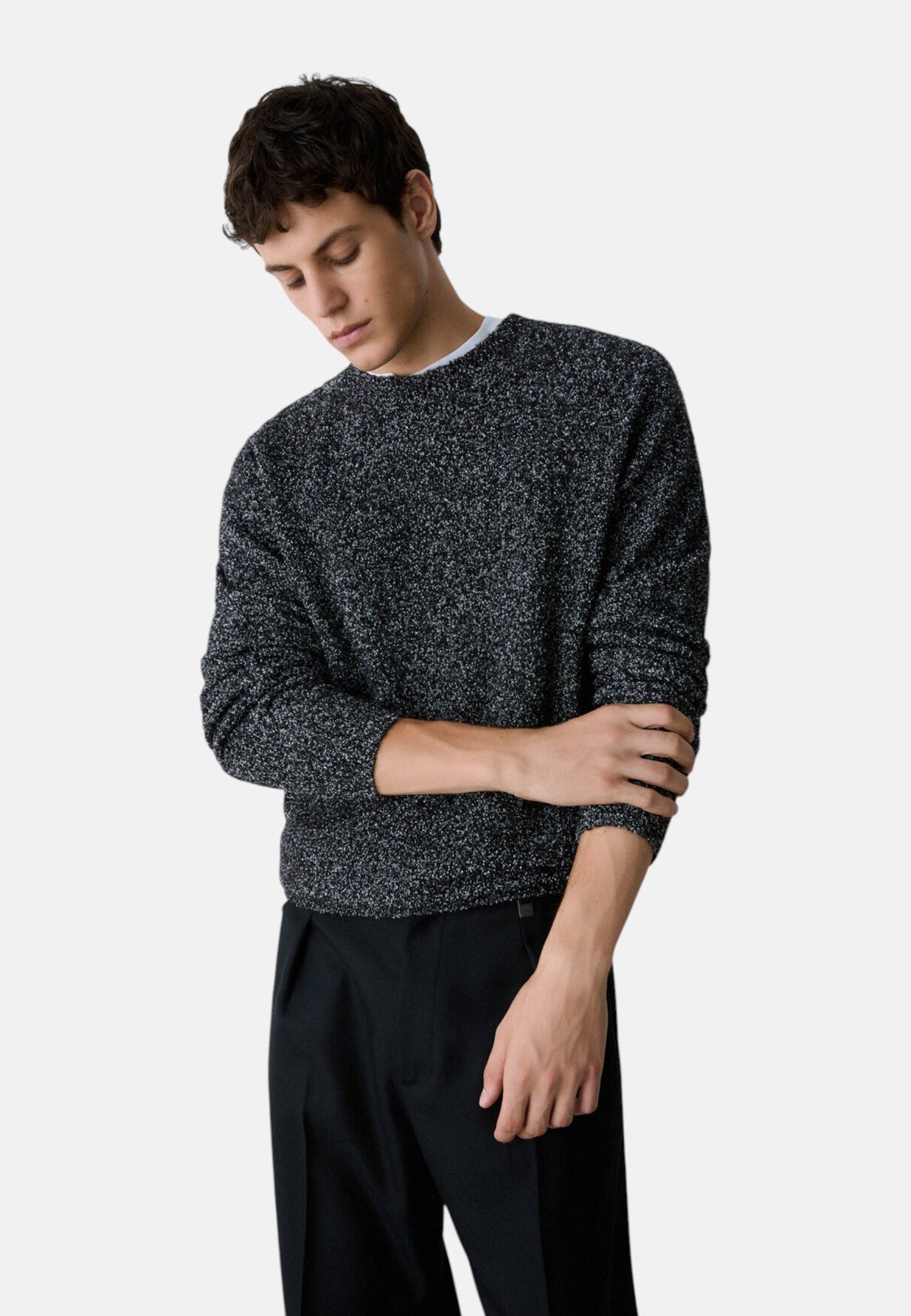 Maglione A Girocollo Uomo Liu Jo Effetto Boucle'  QF6124MAB28