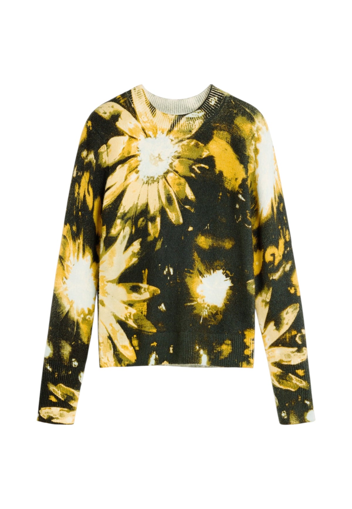 Maglione A Girocollo Donna Desigual Motivo floreale, Fit regular, Maglia fine, Poliammide riciclata Darkbotanic 26WWJF40