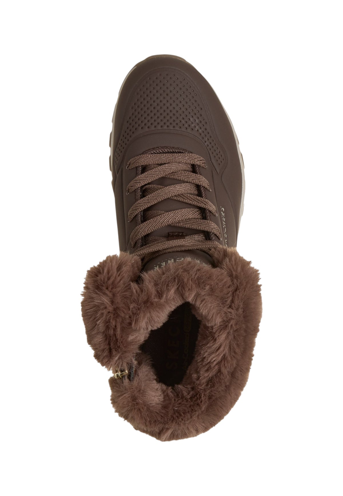 Sneakers Alte Donna Skechers Air-Cooled Memory Foam, Skech-Air, Collo e fodera in ecopelliccia, Suola antiscivolo Uno Rugged-Arctic Avenue 190285