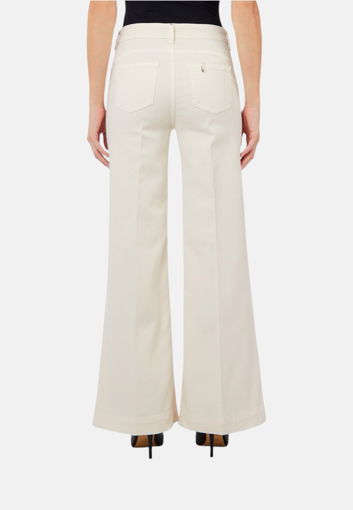 Pantaloni Flare Fit Donna Liu Jo Bottom Up A Vita Alta Flare Button UF6093T690A
