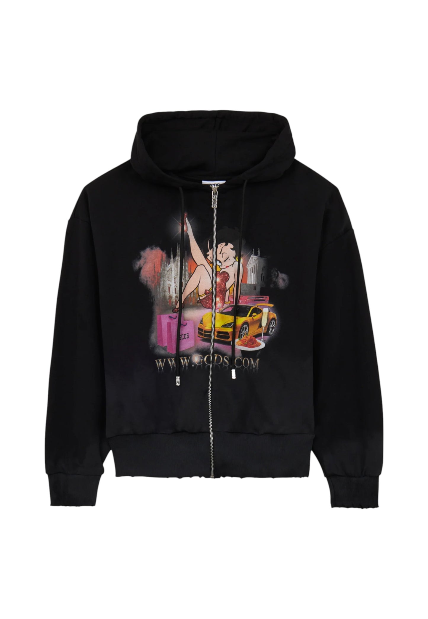 Felpa Con Cappuccio Donna Gcds   C1MWBE126F034
