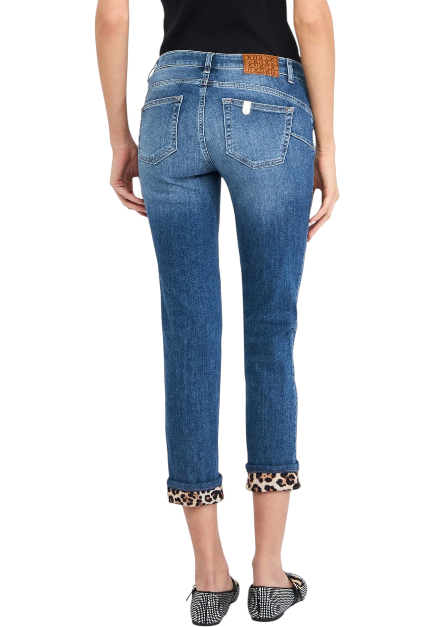 Jeans Skinny Fit Donna Liu Jo Bottom Up Con Risvolto Monroe UF5006D0236