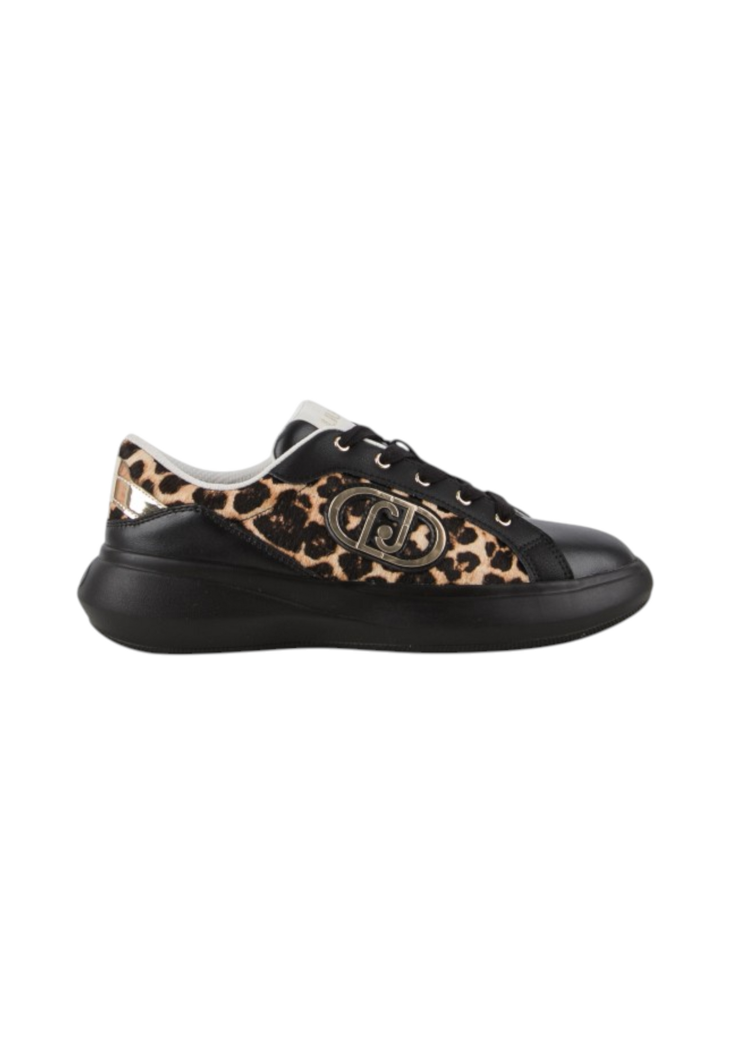 Sneakers Basse Donna Liu Jo In Pelle Con Inserti Leopardati E Platform Casper 04 BF6055TX549