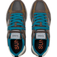 Sneakers Basse Uomo Sun68 Stile Running, Nylon E Suede, Maxi Logo, Outdoor Jaki Outdoor Z46124