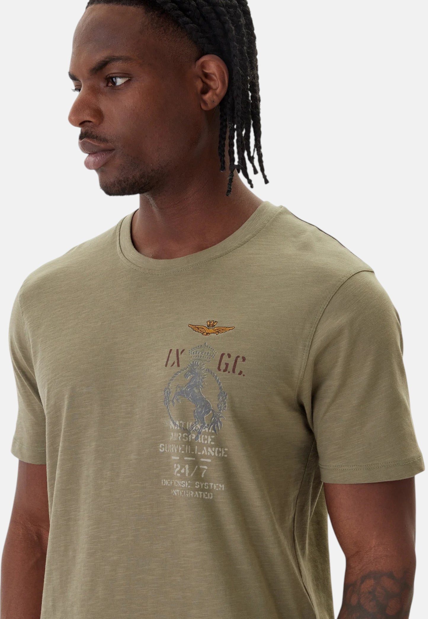 T-Shirt Manica Corta Uomo Aeronautica Militare IX Gruppo Caccia  261TS2543UJ00686
