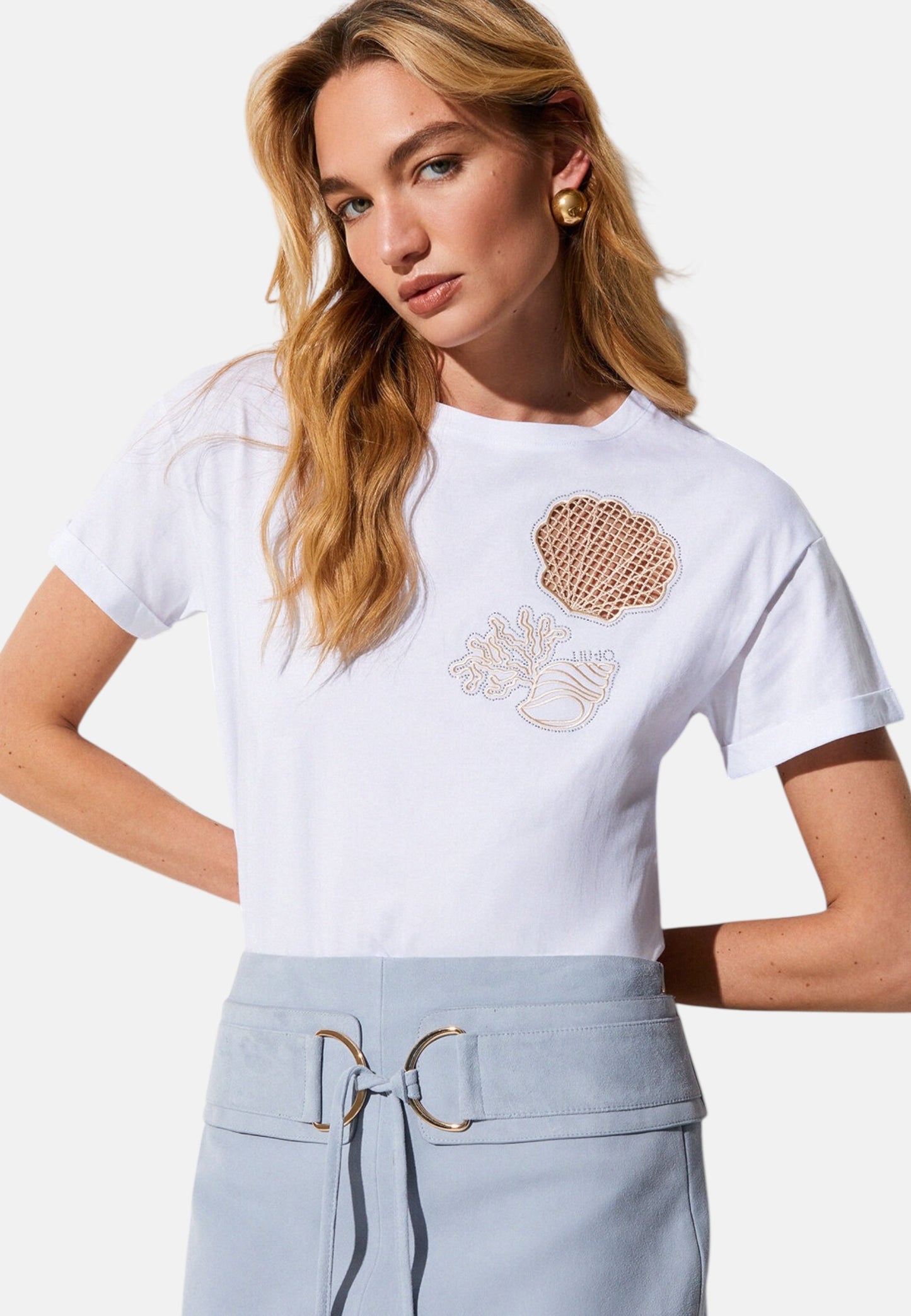 T-Shirt Manica Corta Donna Liu Jo Shell Liujo Eco Line WA6413JS904