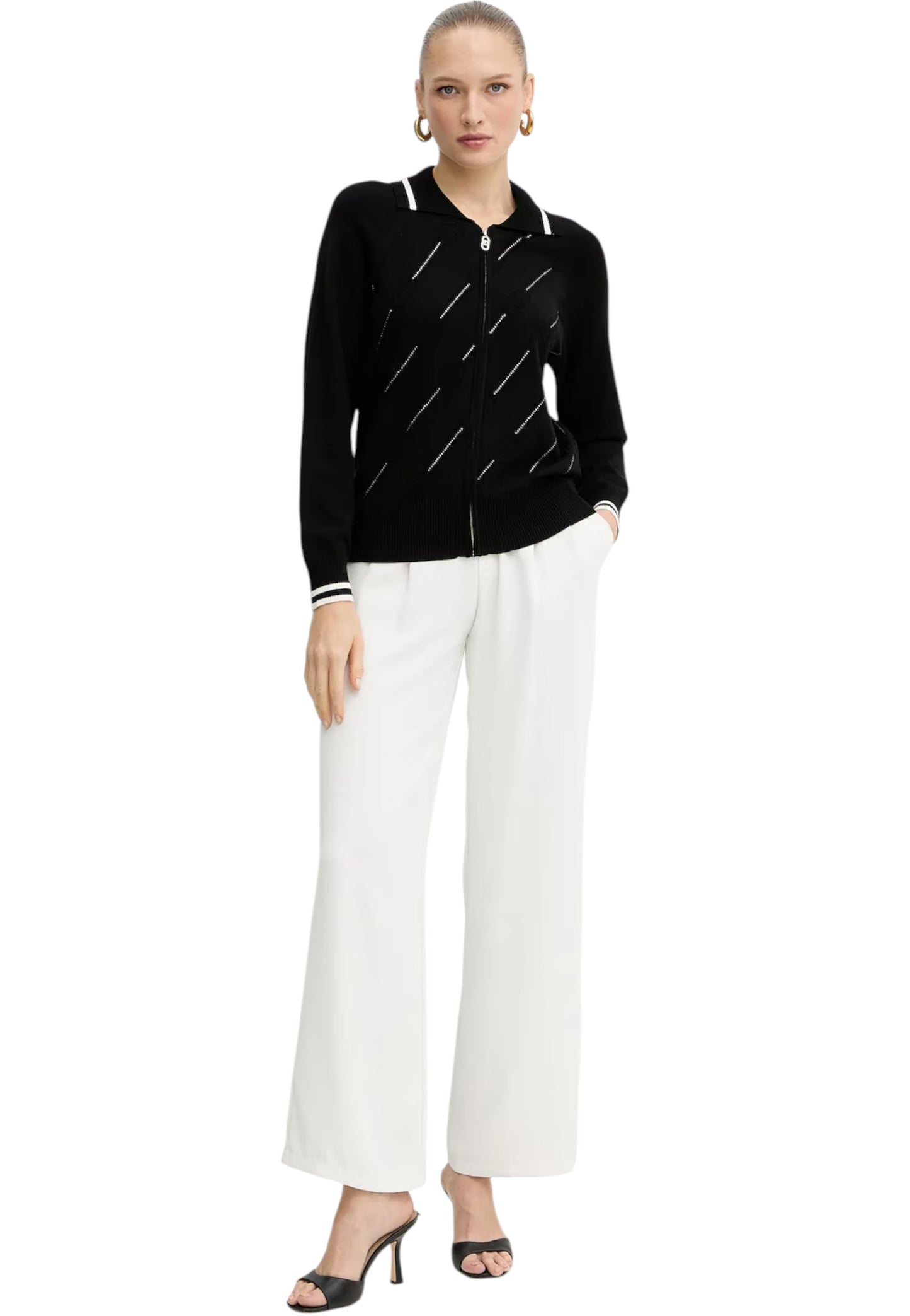 Cardigan  Donna Liu Jo Con Zip  TF5032MS63L