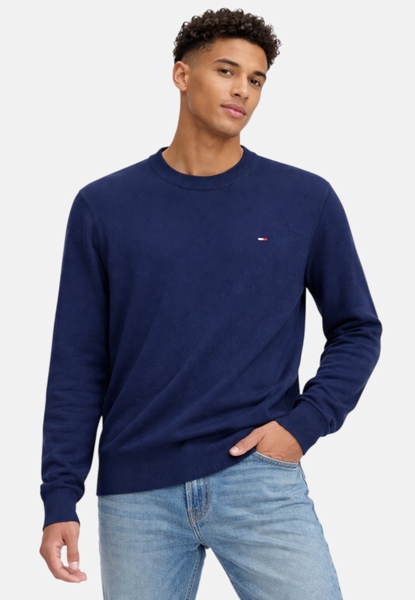 Maglione A Girocollo Uomo Tommy Jeans  Tjm Slim Ess Light DM0DM22853