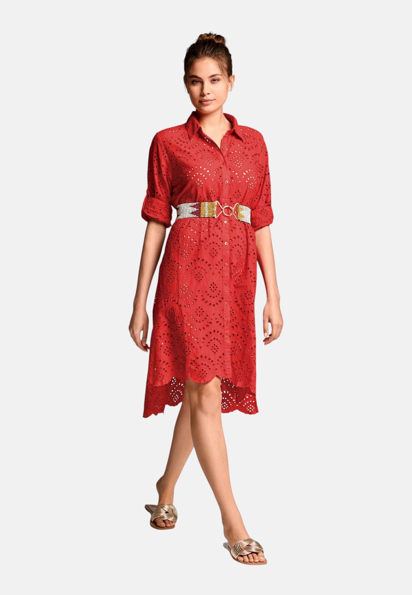 Vestito Corto Donna Iconique Maxi Asimmetric Chemiser Ella IC26-082