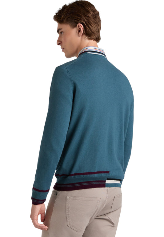 Maglione A Girocollo Uomo Harmont & Blaine Dettagli Color Block  HRP829030788