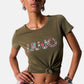 T-Shirt Manica Corta Donna Liu Jo Flower Eco Line VA6169JS003
