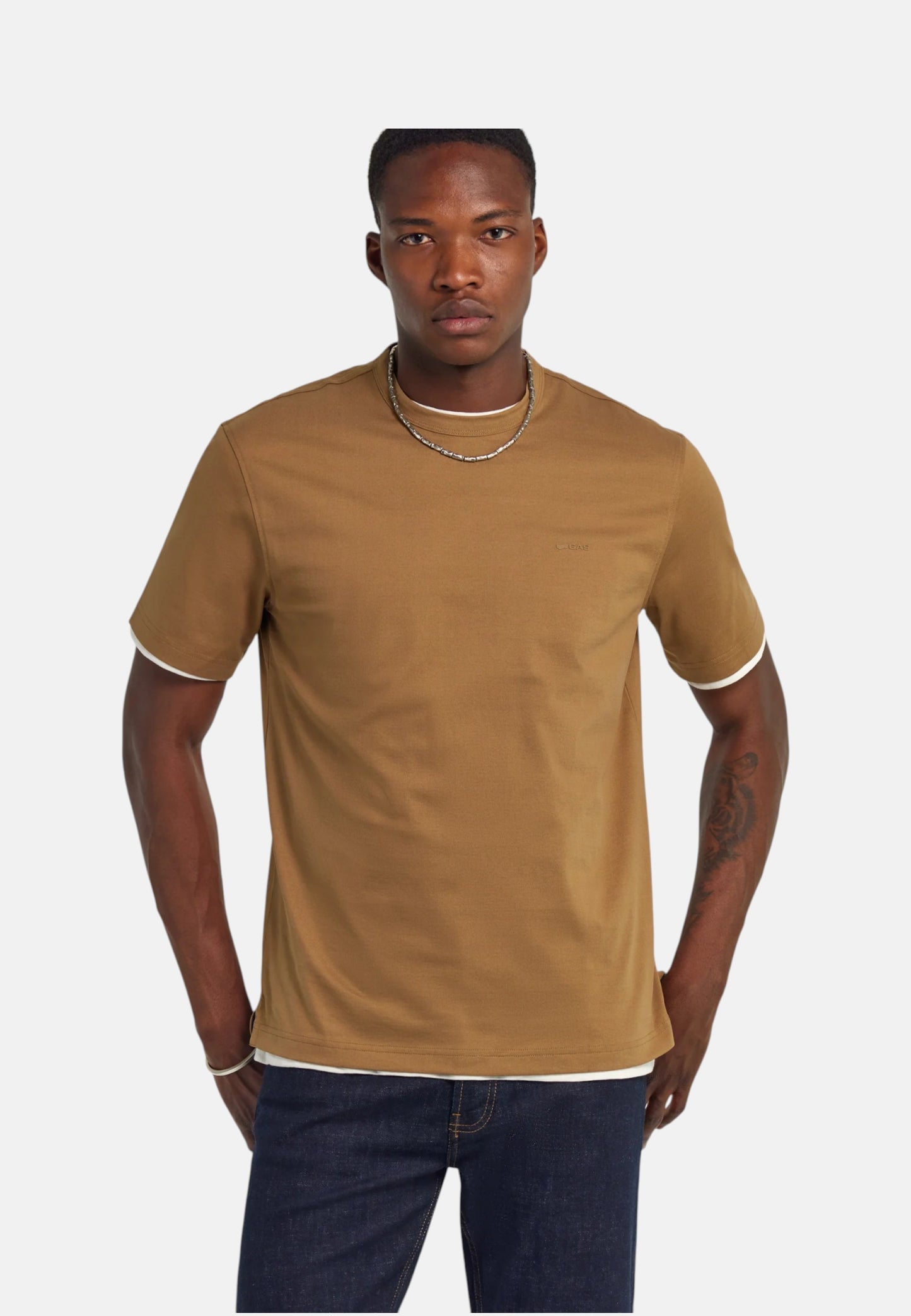 T-Shirt Manica Corta Uomo Gas  Dharis Slit Tape 543920183885