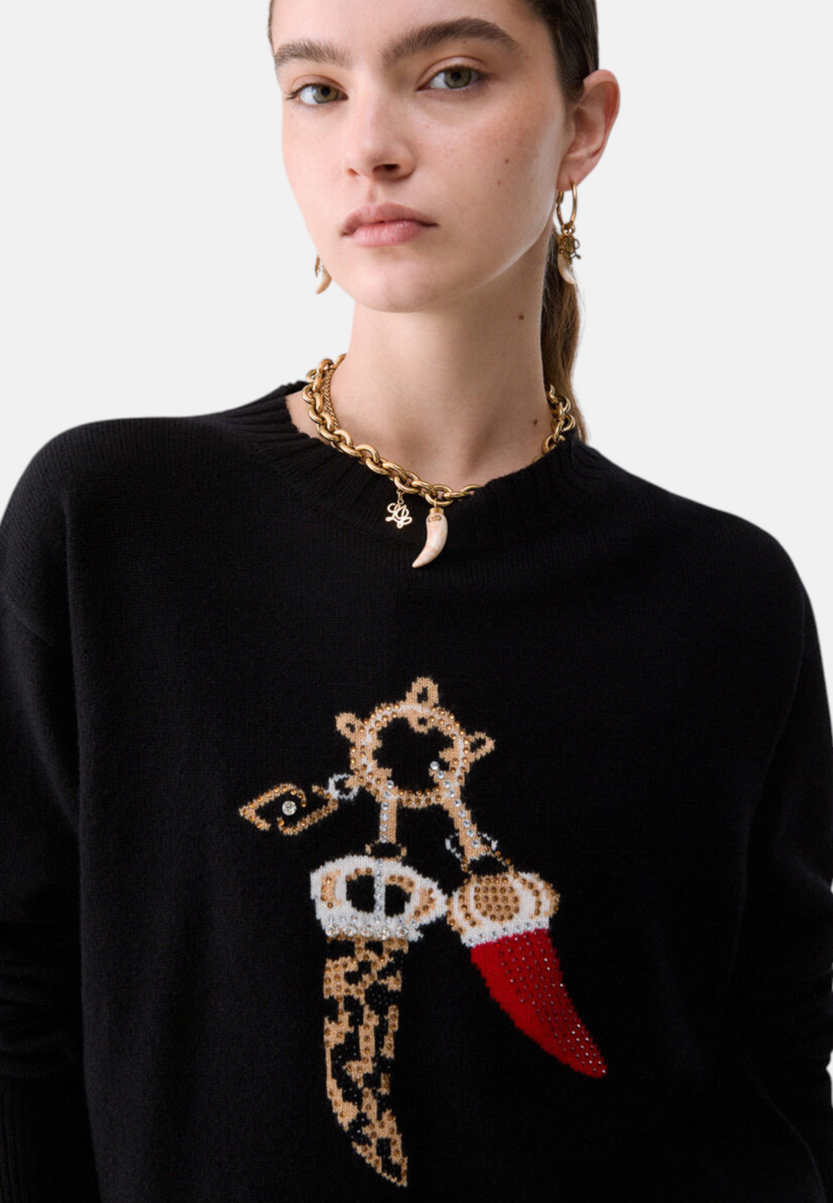 Maglia A Girocollo Donna Liu Jo Lucky Charms  WF6457MS009