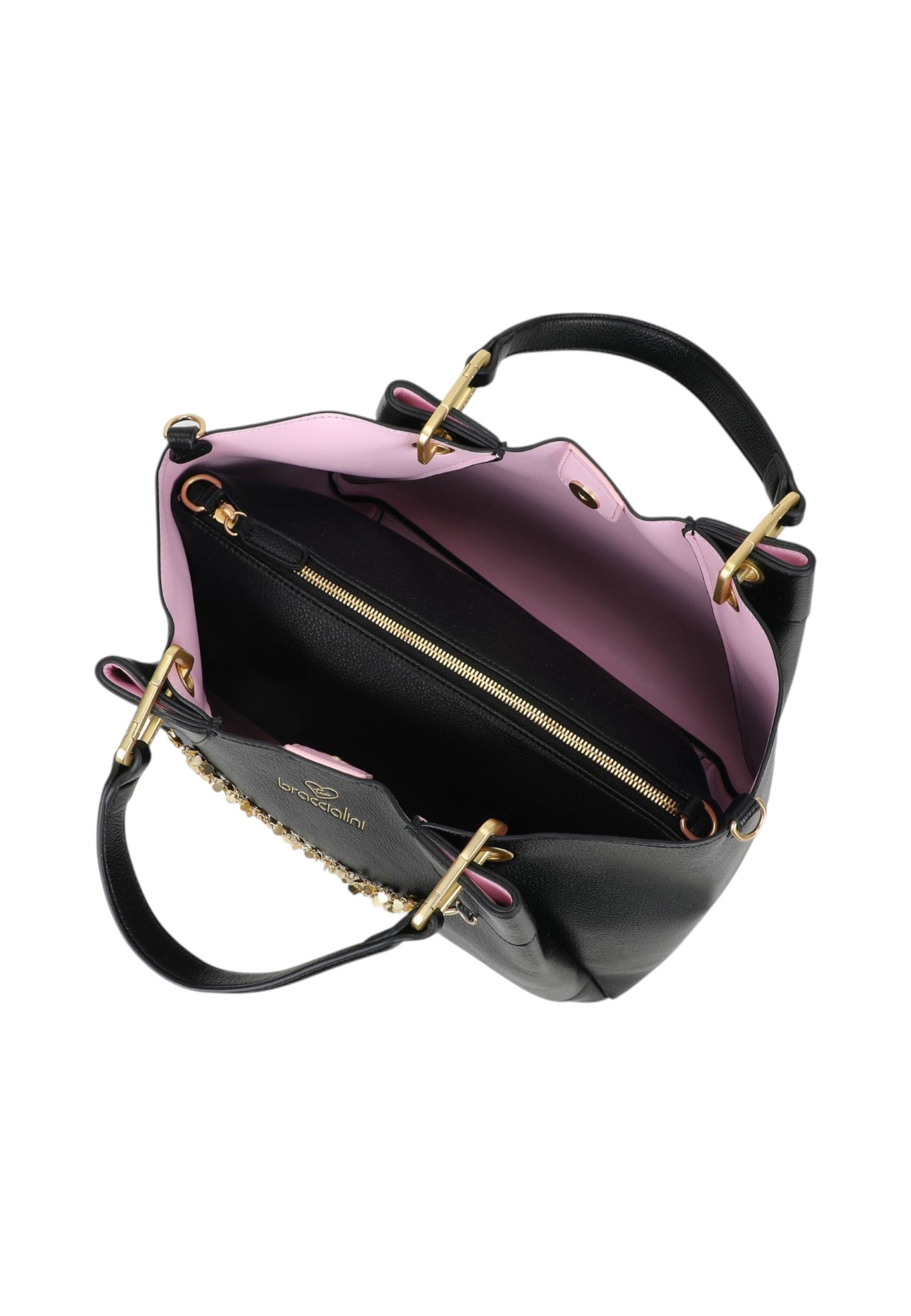 Borsa A Mano Donna Braccialini Large Con Doppio Manico Con Tracolla Amy B18812YY