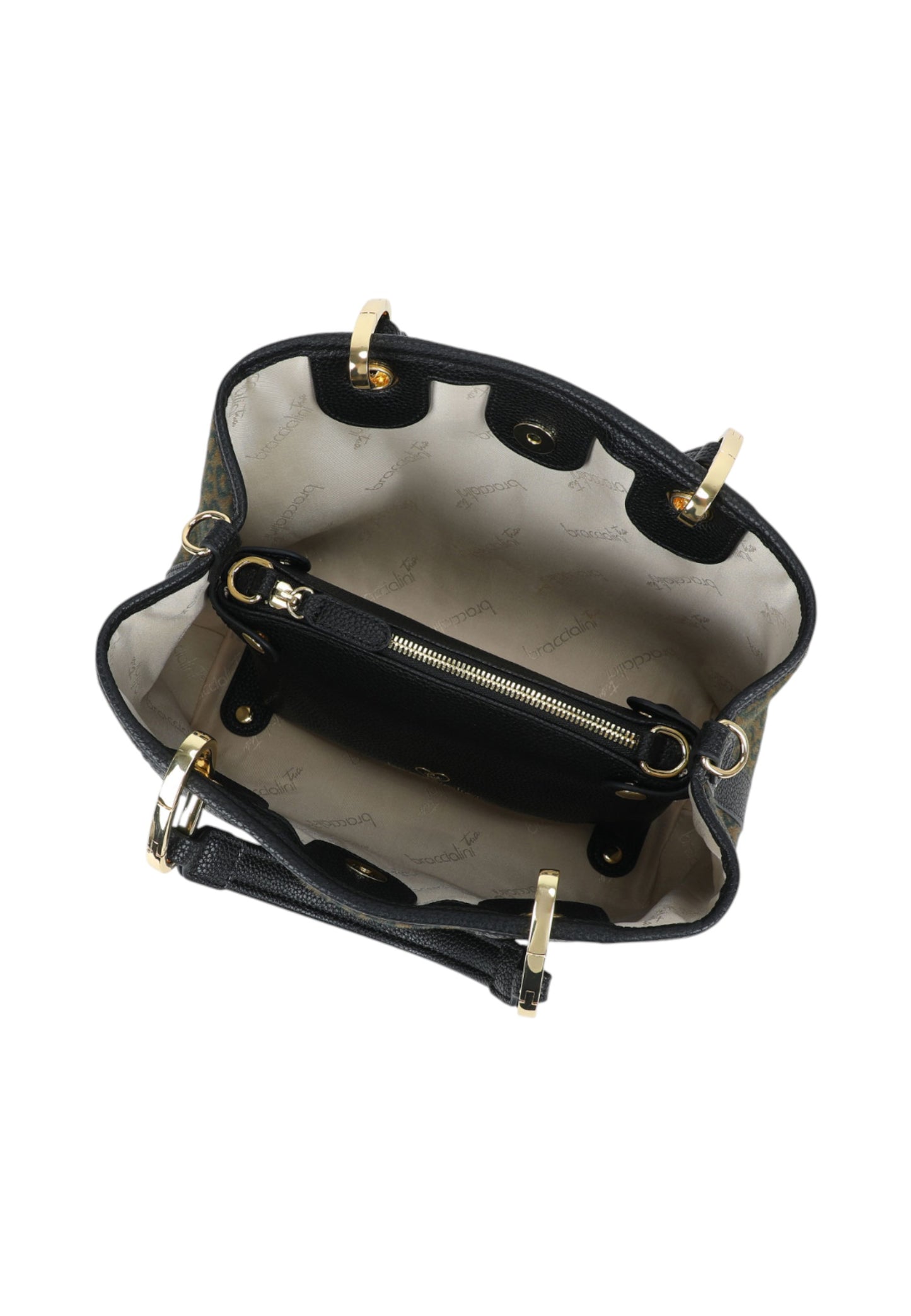 Borsa A Mano Donna Braccialini Leopard Beth Animalier B18571YY