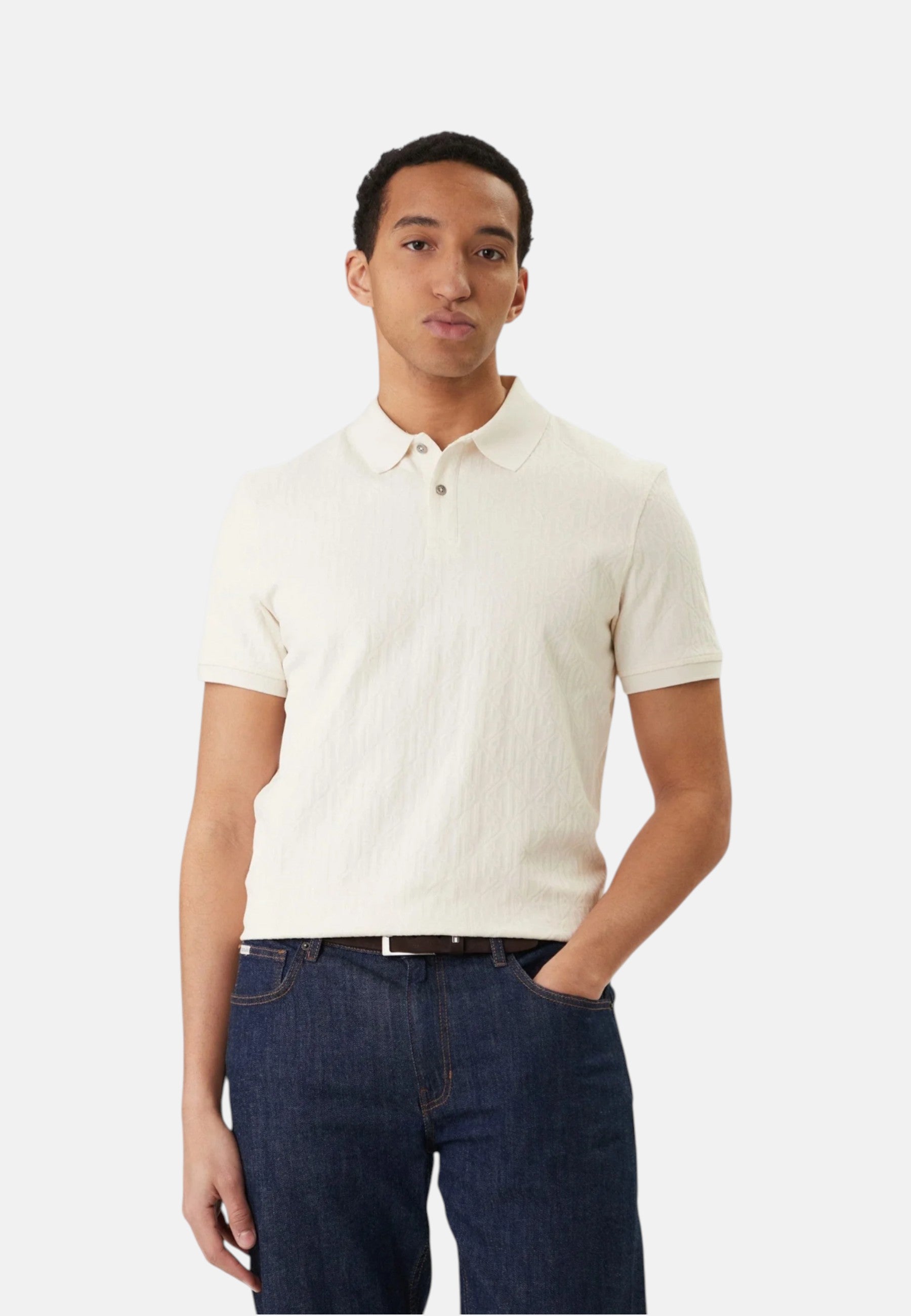 Polo Manica Corta Uomo Guess  Jacquard Allover Polo M6RP05KD181