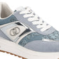 Sneakers Basse Donna Liu Jo In Camoscio Bovino/Stampato Denim Flower Liu Jo Maxi Wonder 97 BA6007PX878