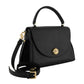 Borsa A Mano Donna Braccialini A Bauletto, Singolo con tracolla removibile e regolabile, Chiusura con zip, Due tasche interne, una con zip e una aperta, Dettaglio boule in metallo dorato, Dimensioni: 26 x 13 x 20 Cm Ariel B19433PP