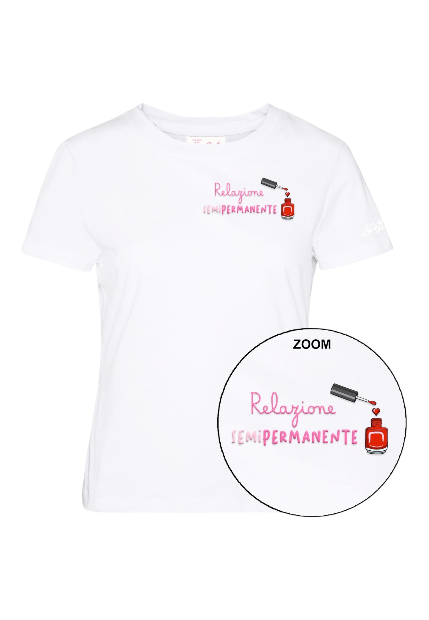 T-Shirt Manica Corta Donna Mc2 Saint Barth Relazione Semi Emb Emilie EMI0001