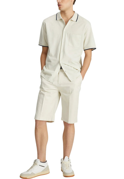 Pantaloncini Bermuda Uomo Gas Slim fit Satin Cotton Stretch Tasche Alla Francese N.Sadeck Short 370211071109