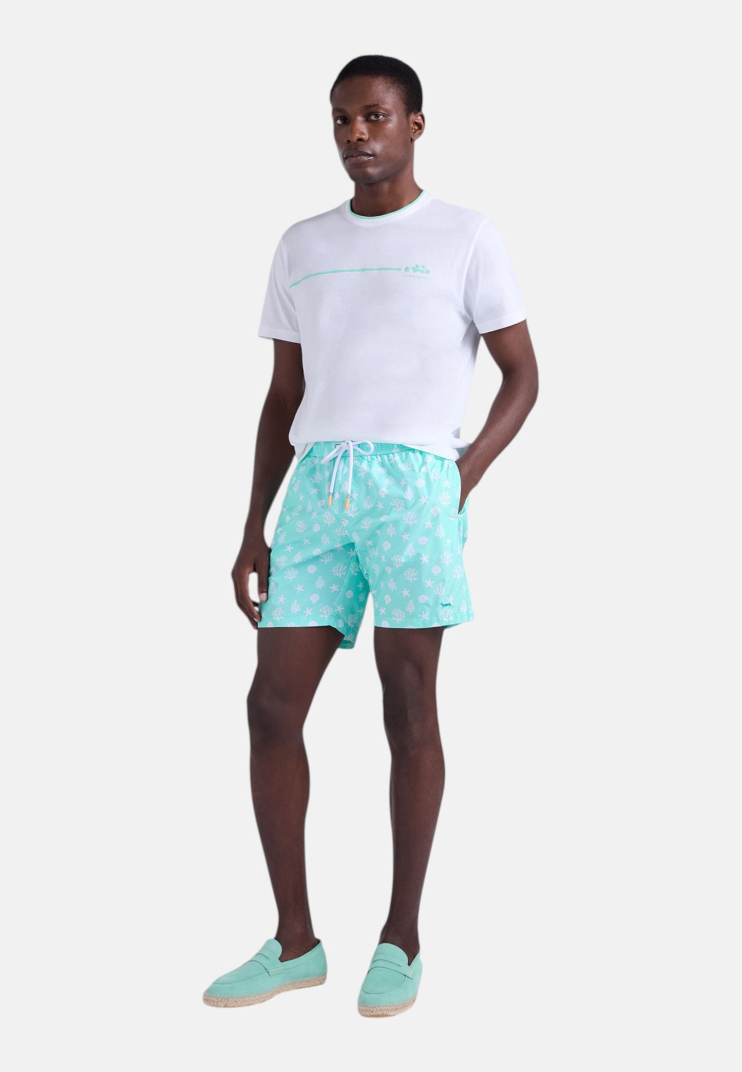 T-Shirt Manica Corta Uomo Harmont & Blaine Con Stampa Mare  IRQ421021055
