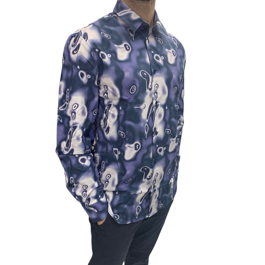 Camicia Manica lunga Uomo Trussardi  Cotton Heatmap Print 52C00296-1T006313
