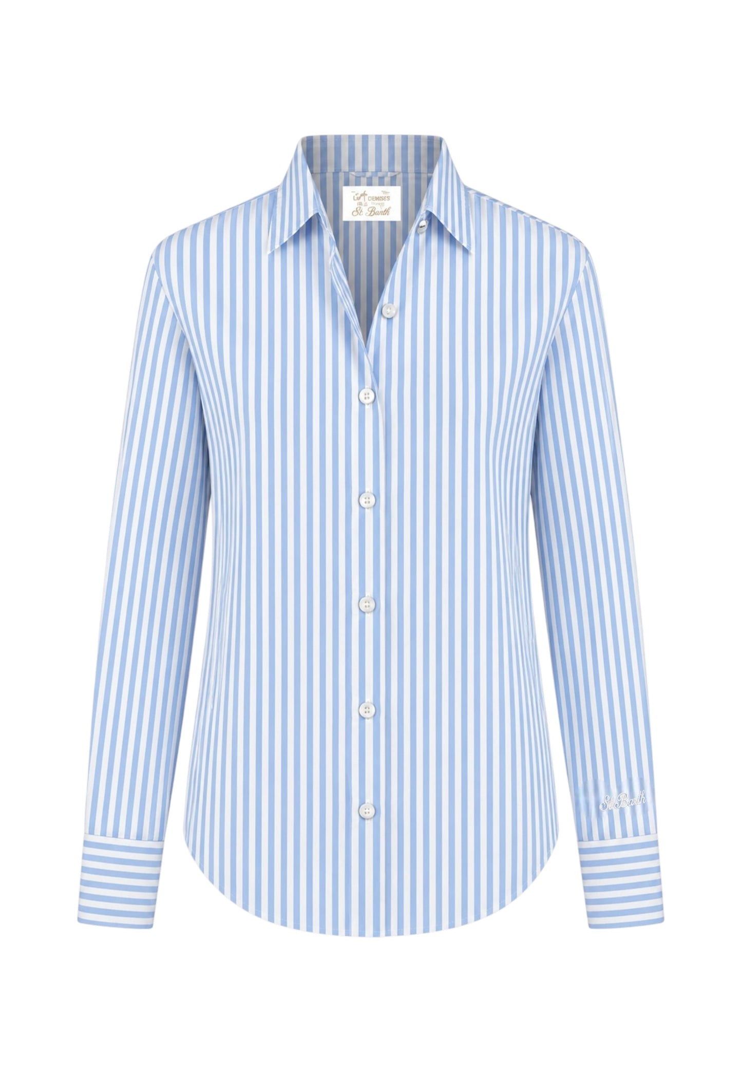 Camicia Manica lunga Donna Mc2 Saint Barth Stripes V Vabbe Meredith MDH001