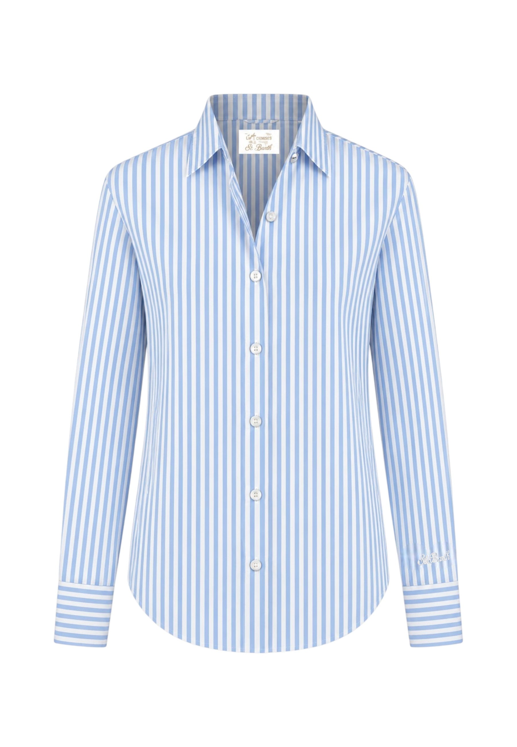 Camicia Manica lunga Donna Mc2 Saint Barth Stripes V Vabbe Meredith MDH001
