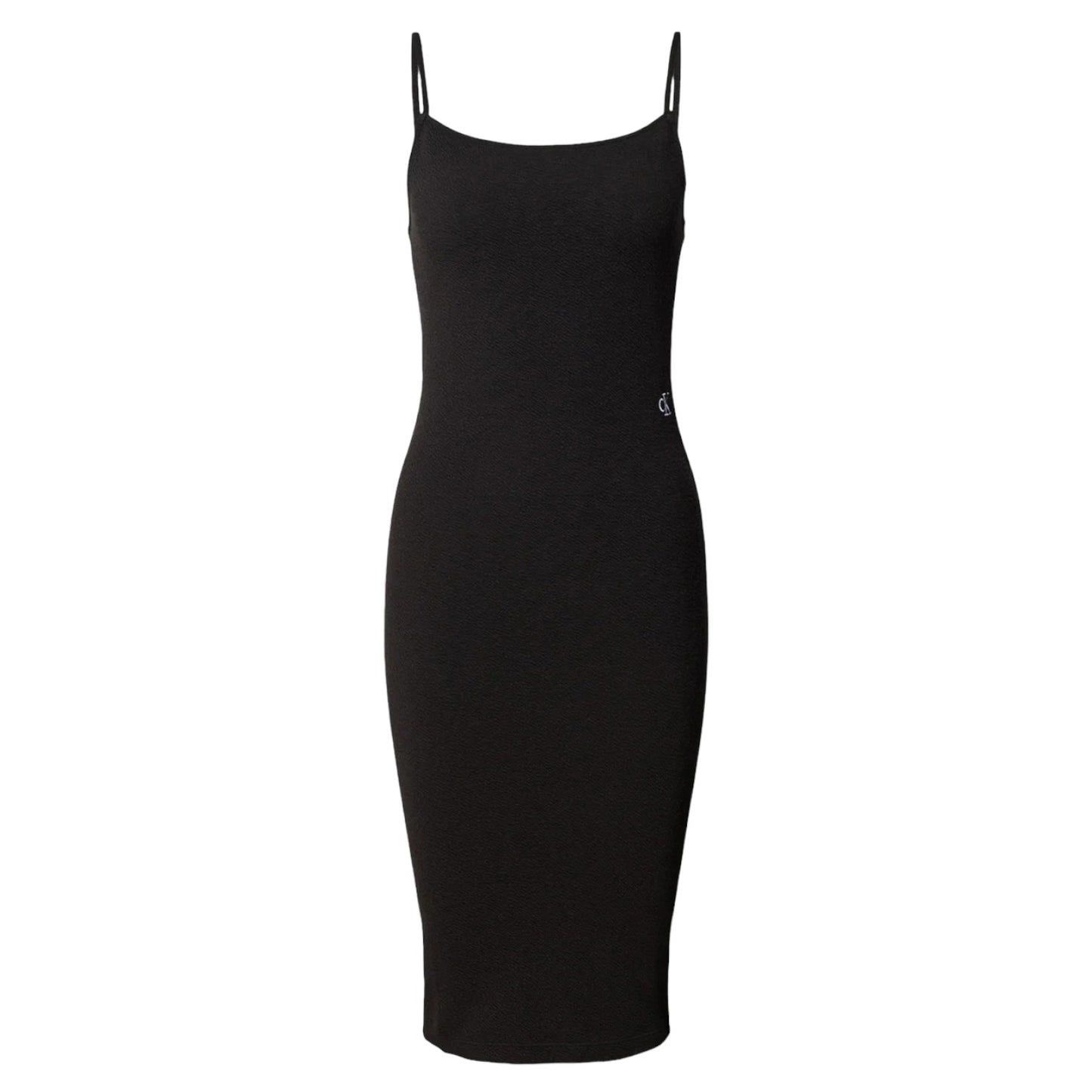 Vestito Midi Donna Calvin klein Jeans Senza Maniche Slub Rib Strappy J20J221149