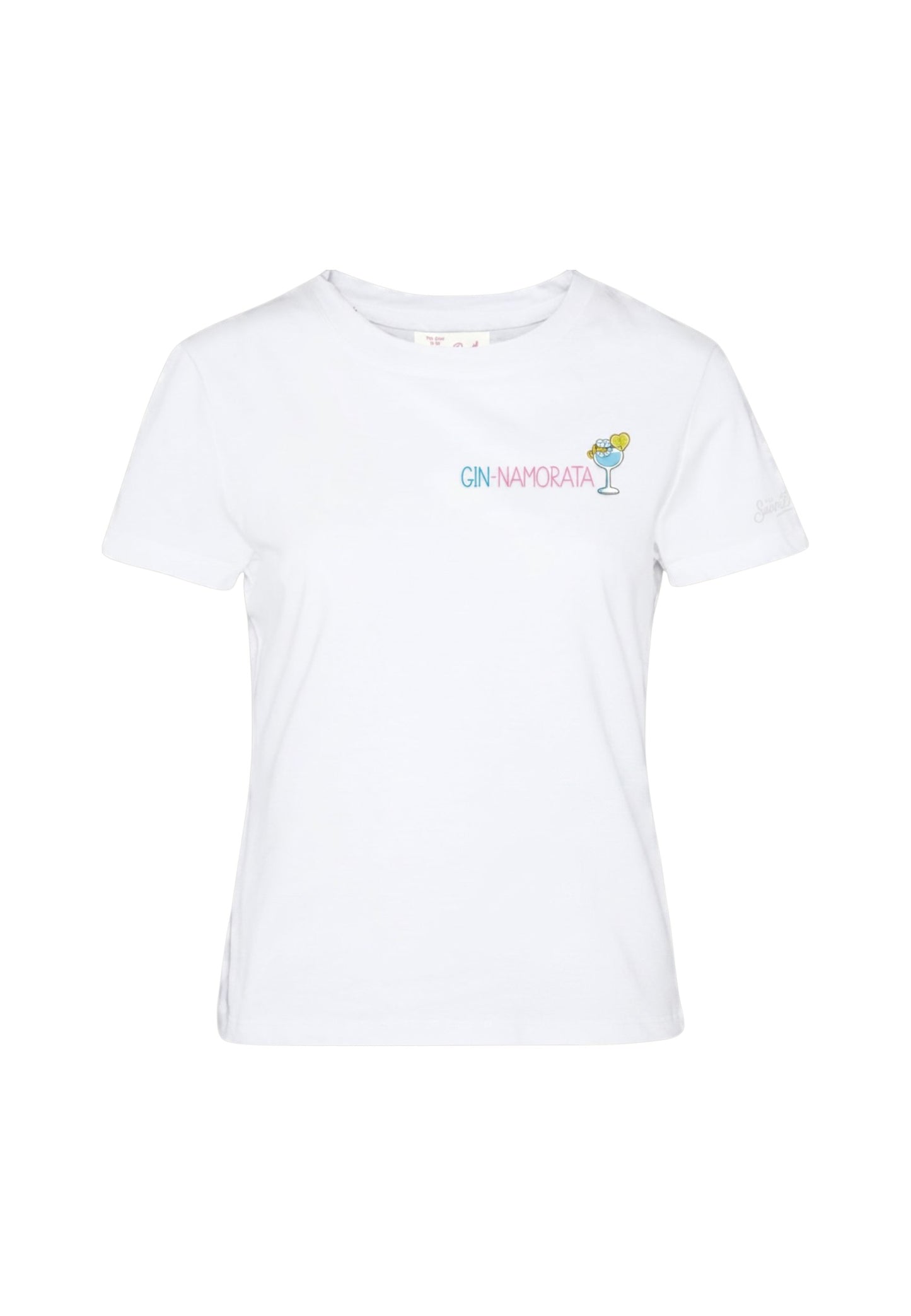 T-Shirt Manica Corta Donna Mc2 Saint Barth Ginnamorata Emb Emilie EMI0001