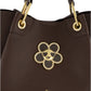 Borsa A Mano Donna Braccialini A Bauletto, Doppio con tracolla removibile e regolabile, Chiusura con clip, Con pochette interna removibile, Charm gioiello a forma di margherita, Dimensioni: 31 x 13 x 23 Cm Amy Bijoux B19211YY