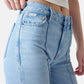 Pantaloni Flare Fit Donna Guess Glory Vintage Light Gj High Rise W6RA0RD6335