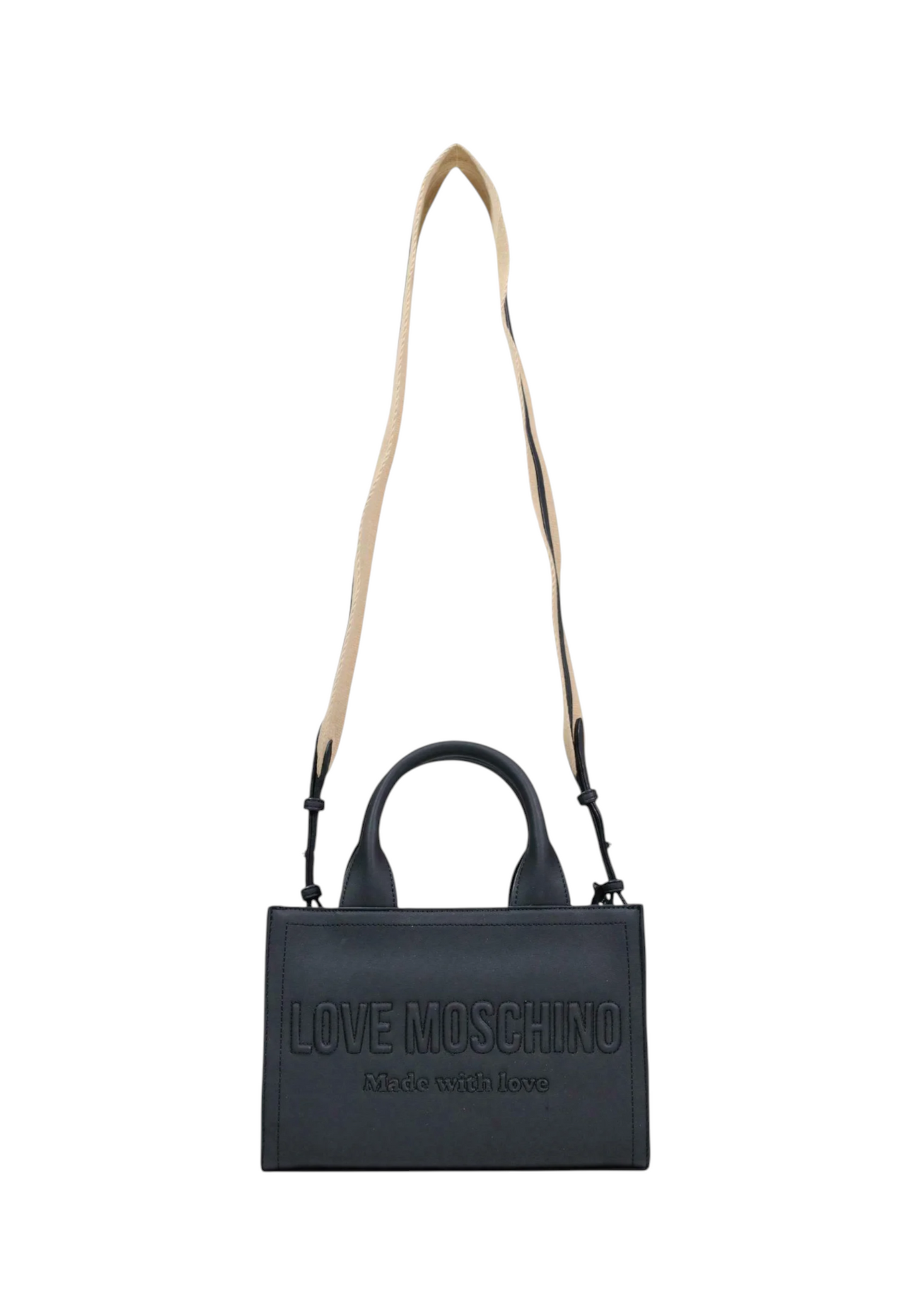 Borsa A Mano Donna Love Moschino Mini Con Logo In Rilievo E Tracolla Removibile  JC4044PP1PLE0