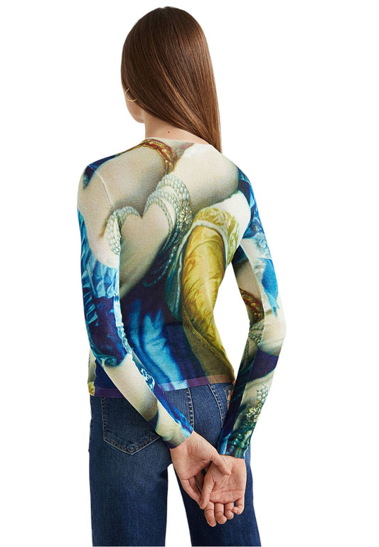 T-Shirt Manica lunga Donna Desigual   21WWTKC2
