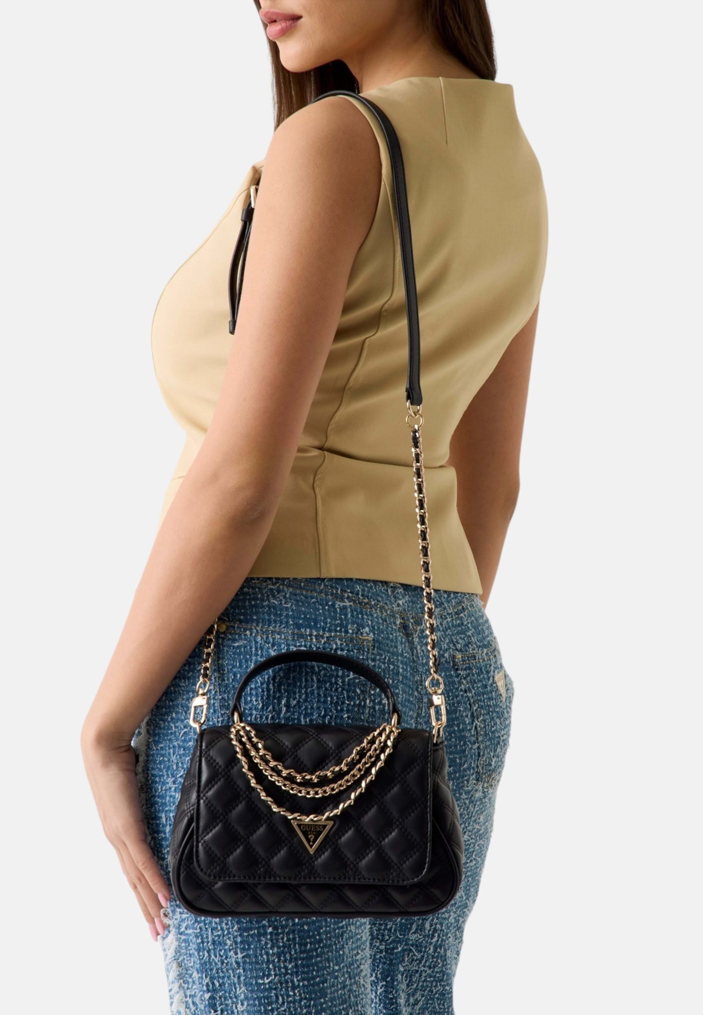 Borsa A Mano Donna Guess Top Handle Flap Giully Ii HWQG9673190