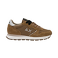 Sneakers Basse Donna Sun68 Stile Running, Nylon E Suede, Dettagli Laminati Ally Silver Gold Z46202