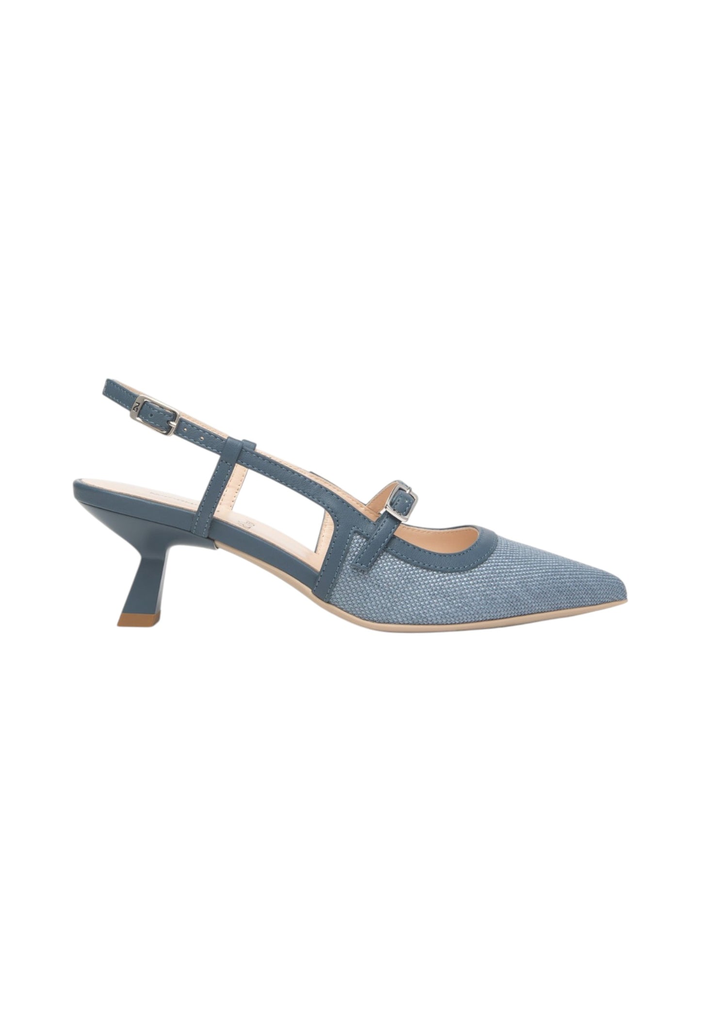 Sling Back  Donna Nero Giardini Effetto Paglia  E615471D