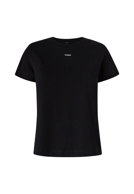 T-Shirt Manica Corta Donna Pinko Stampa Logo Basico 100373A2RE
