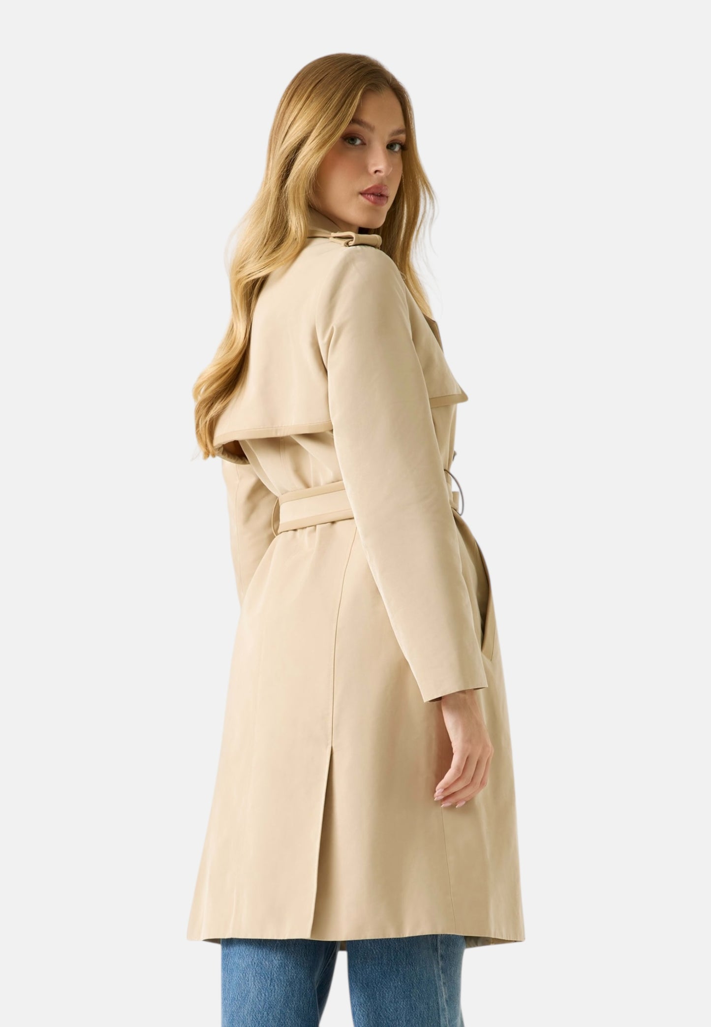 Cappotto Trench Donna Guess  Jenny Pu Details W5RL14WGWD2